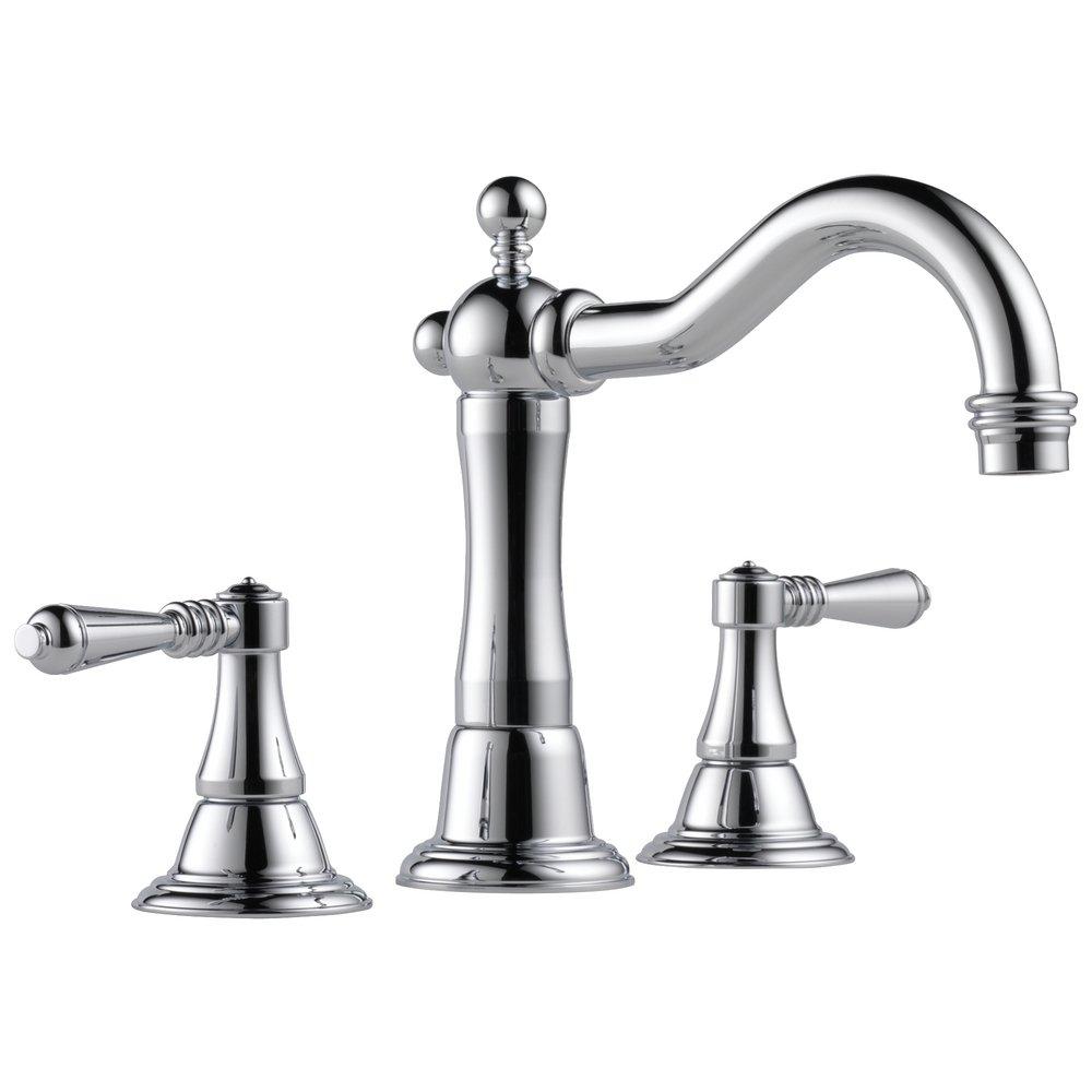 Brizo Chrome Two Handle Widespread Bathroom Sink Faucet 