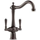 1.8 gpm 1-Hole Double Lever Handle Kitchen Faucet in Venetian Bronze