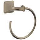 Round Open Towel Ring in Brushed Nickel