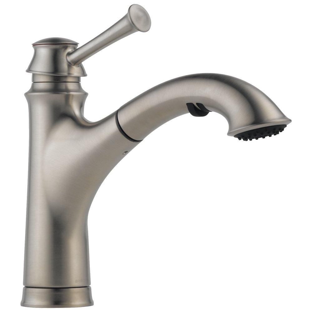 Brizo Stainless Single Handle Pull Out Kitchen Faucet 