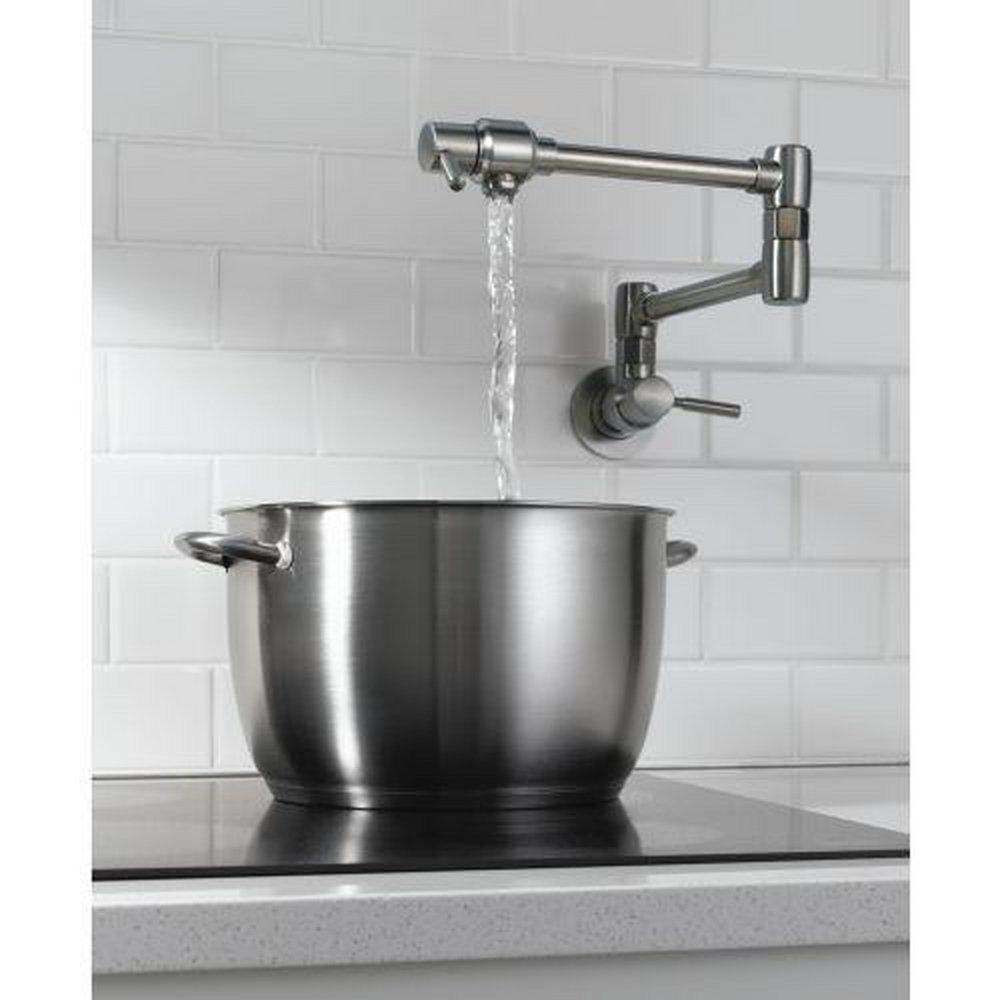 Brizo Stainless Two Handle Lever Handle Pot Filler 