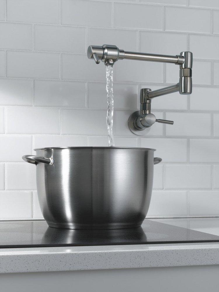 Brizo Stainless Two Handle Lever Handle Pot Filler 