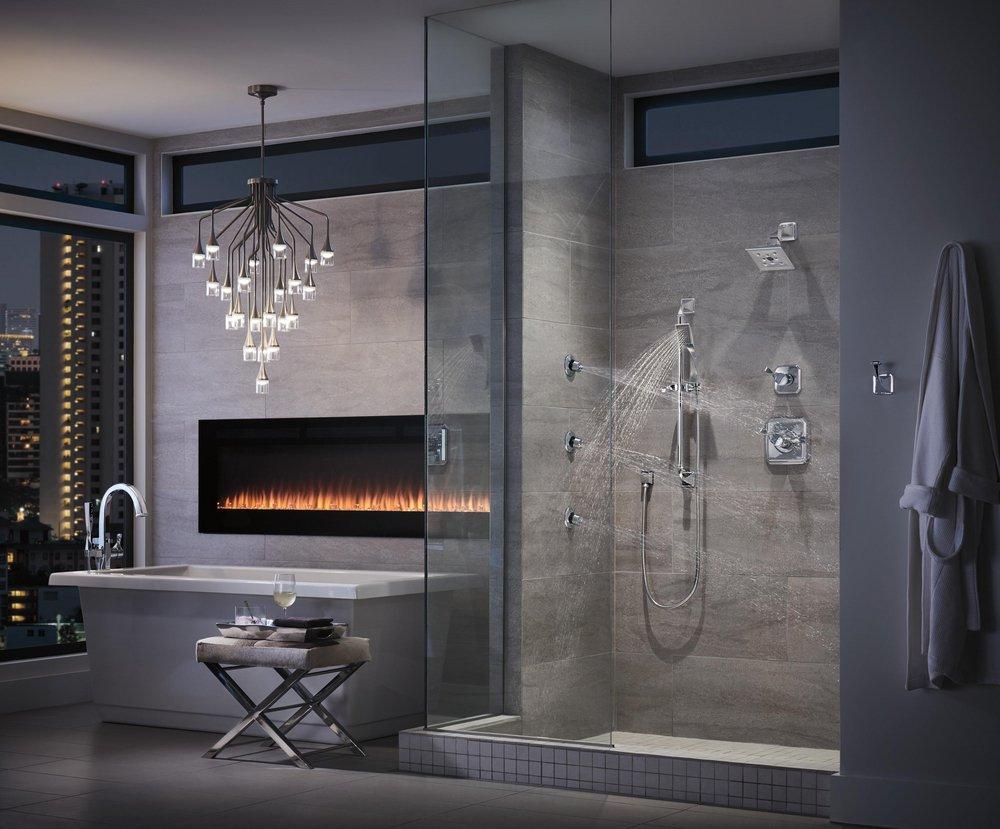 Brizo Chrome Single Handle Single Function Shower Faucet (Trim Only) 