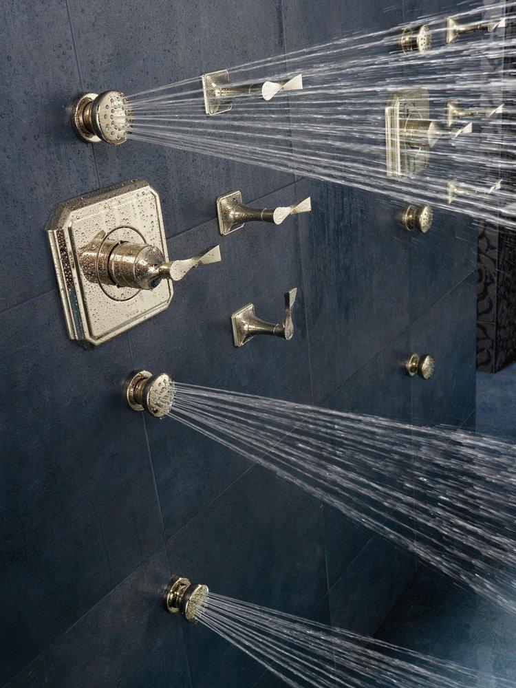 Brizo Polished Nickel Single Handle Bathtub & Shower Faucet (Trim Only) 