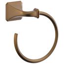 Round Open Towel Ring in Brilliance Brushed Bronze