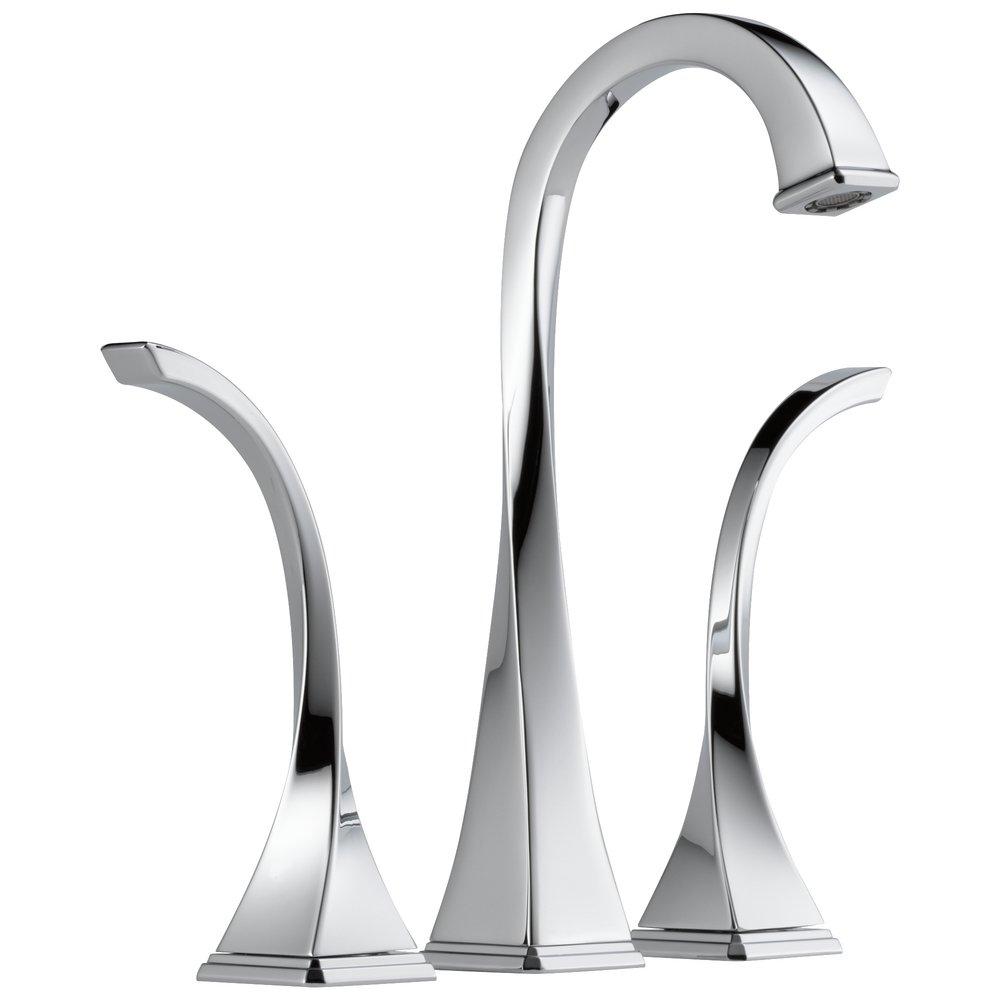 Brizo Chrome Two Handle Widespread Bathroom Sink Faucet 