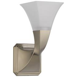 1-Light Bath Sconce in Brushed Nickel