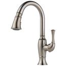Single Handle Pull Down Kitchen Faucet with Four-Function Spray, Magnetic Docking and Touch-Clean Technology in Stainless