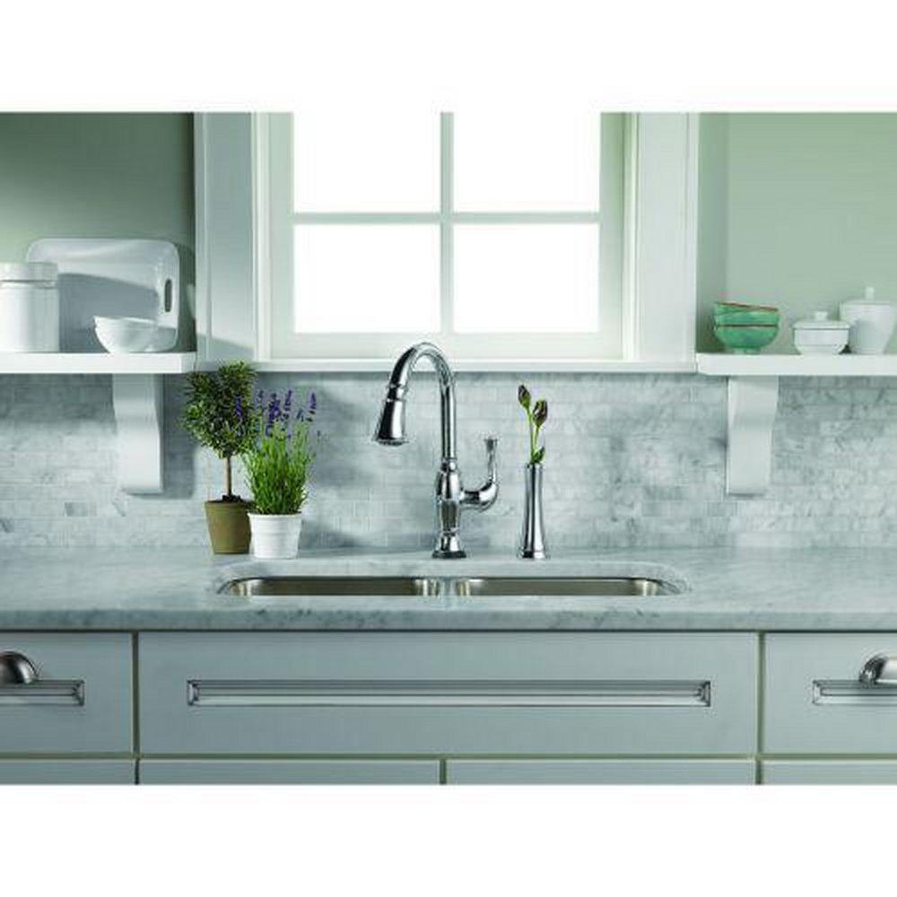 Brizo Stainless Single Handle Pull Down Kitchen Faucet 