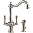 Two Handle Kitchen Faucet in Stainless