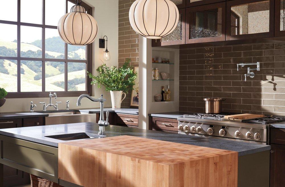 Brizo Chrome Two Handle Lever Handle Pot Filler 