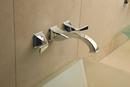 Brizo Brilliance Polished Nickel Two Handle Wall Mount Bathroom Sink Faucet Lever Handle 