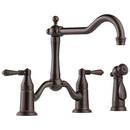 Brizo Venetian Bronze Two Handle Bridge Kitchen Faucet 