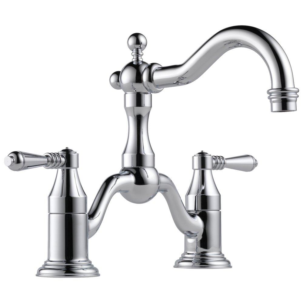 Brizo Chrome Two Handle Bridge Bathroom Sink Faucet 