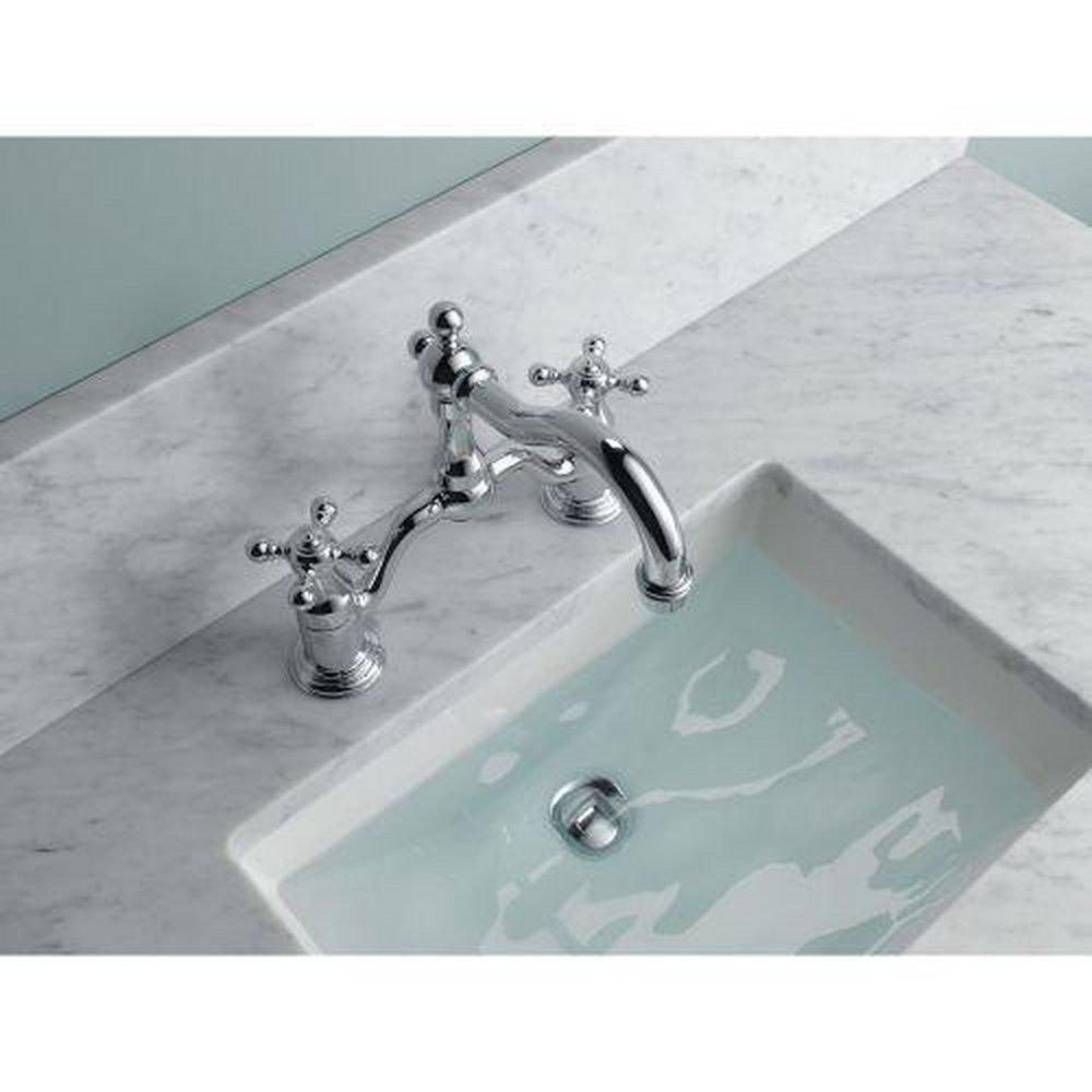 Brizo Chrome Two Handle Bridge Bathroom Sink Faucet 