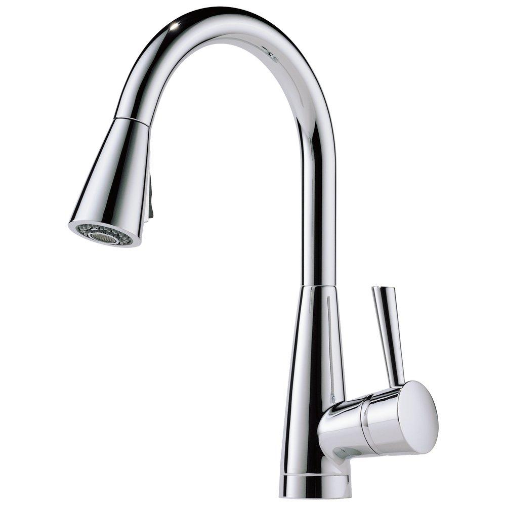 Brizo Chrome Single Handle Pull Down Kitchen Faucet 