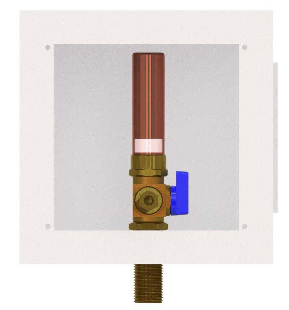 LSP Products Group White 1/2 in. x 1/4 in. Copper Sweat x Compression Metal Ice Maker Kit 