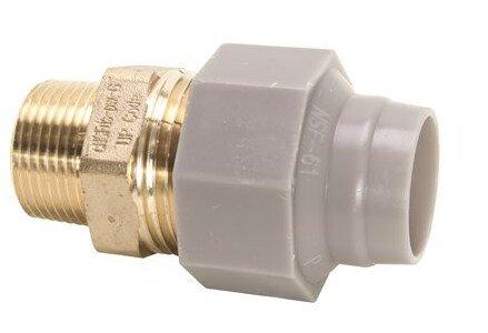 Zurn PEX Grey MPT Brass Adapter Coupling 