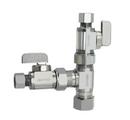 dahl Valve Chrome Plated Brass OD Compression Shut Off Valve 