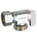 dahl Valve Chrome Plated OD Compression x MGHT Loose Key Angle Supply Stop Valve in Chrome Plated 