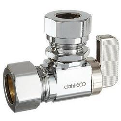 5/8 x 1/2 in or 7/16 in. OD Compression x Slip Lever Angle Supply Stop Valve in Chrome Plated