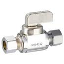3/8 in. OD Compression Loose Key Straight Supply Stop Valve in Chrome Plated