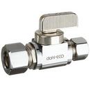 1/2 in x 3/8 in Lever Handle Straight Supply Stop Valve in Polished Chrome