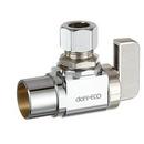 1/2 x 3/8 in. Female Solder x OD Compression Loose Key Angle Supply Stop Valve in Chrome Plated