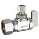 5/8 x 1/4 in. OD Compression Loose Key Angle Supply Stop Valve in Chrome Plated