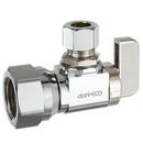 1/2 x 3/8 in. FIPS x OD Compression Loose Key Angle Supply Stop Valve in Chrome Plated