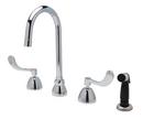 Zurn Polished Chrome Two Handle Widespread Bathroom Sink Faucet 
