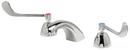 Zurn Polished Chrome 2.2 gpm 3-Hole Deck Mount Widespread Lavatory Faucet with Double Wristblade Handle and 5/18 in. Reach 