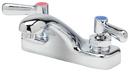 Single Lever Handle Centerset Bathroom Sink Faucet with Integral Spout in Polished Chrome