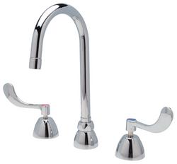 Two Handle Widespread Bathroom Sink Faucet in Chrome Plated