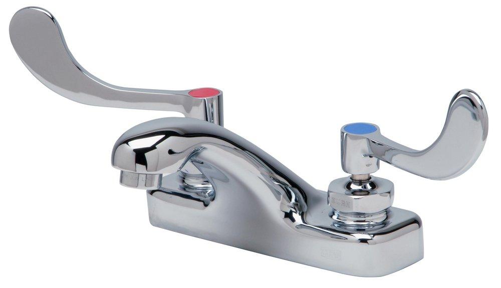 Zurn Polished Chrome Two Handle Centerset Bathroom Sink Faucet 