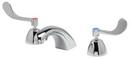 Two Wristblade Handle Deck Mount Healthcare Faucet in Polished Chrome