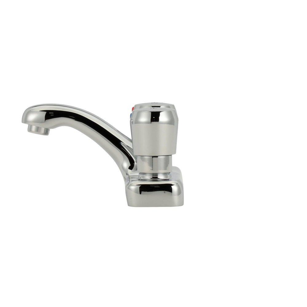 Zurn Polished Chrome Two Handle Metering Bathroom Sink Faucet 