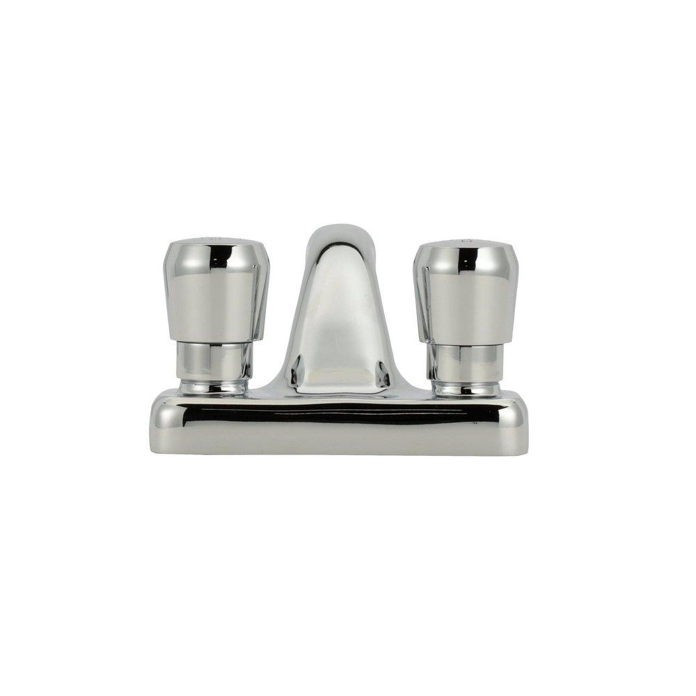Zurn Polished Chrome Two Handle Metering Bathroom Sink Faucet 