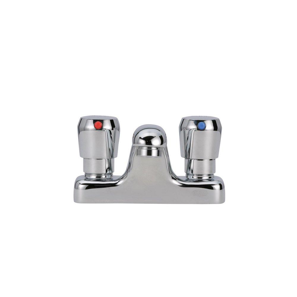 Zurn Polished Chrome Two Handle Centerset Bathroom Sink Faucet 