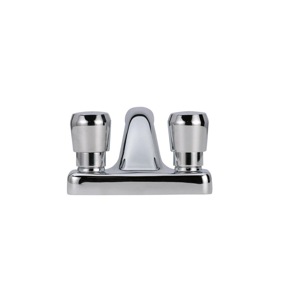 Zurn Chrome Plated Double Metering Handle Centerset Lavatory Integral Spout Faucet 