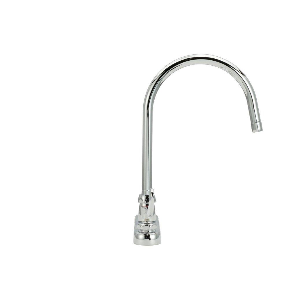 Zurn Polished Chrome Two Handle Wristblade Deck Mount Service Faucet 