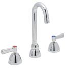 Zurn Polished Chrome 2 gpm 3-Hole Deck Mount Widespread Lavatory Faucet with Double Lever Handle and Gooseneck Spout 3-1/2 in. Reach 