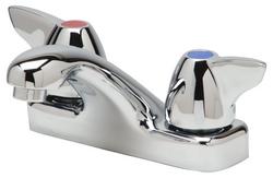 Two Handle Centerset Bathroom Sink Faucet in Polished Chrome