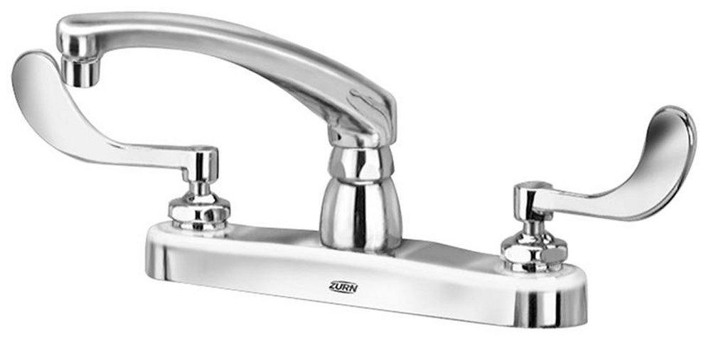 Zurn Chrome Plated Two Handle Kitchen Faucet 