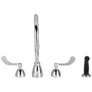 Zurn Polished Chrome Two Handle Widespread Bathroom Sink Faucet 