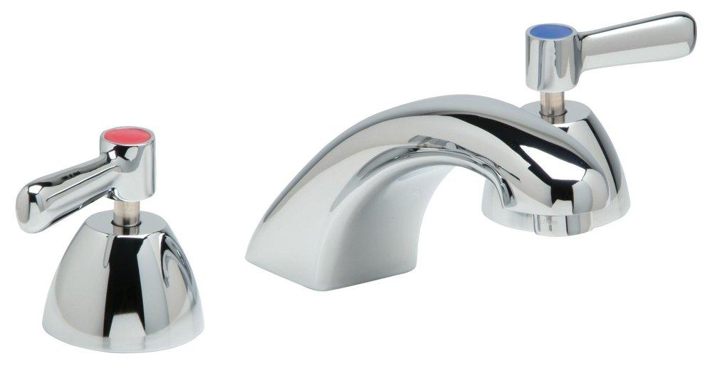 Zurn Polished Chrome Two Handle Widespread Bathroom Sink Faucet 