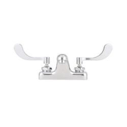 Two Handle Centerset Bathroom Sink Faucet in Chrome Plated