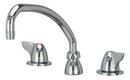 Zurn Polished Chrome 2.2 gpm 3-Hole Deck Mount Widespread Lavatory Faucet with Double Dome Lever Handle and Swing Spout 9-1/2 in. Reach 