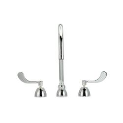 Two Handle Widespread Bathroom Sink Faucet in Chrome Plated