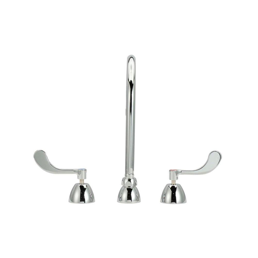 Zurn Polished Chrome Two Handle Widespread Bathroom Sink Faucet 
